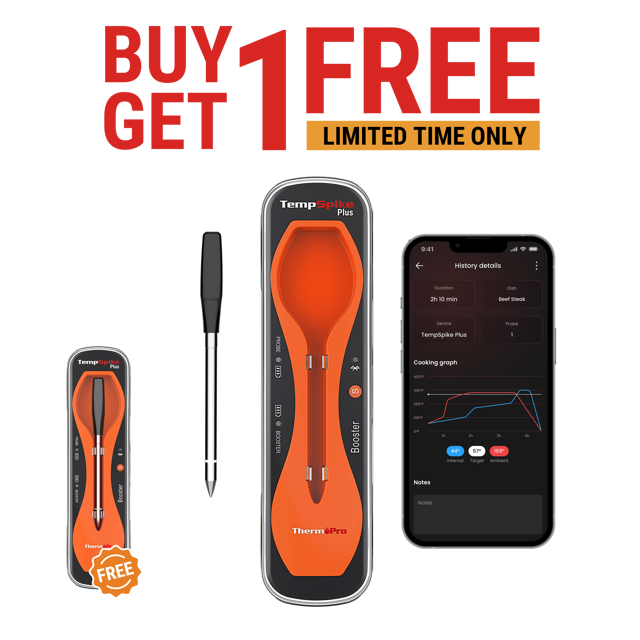 Buy 1 Get 1 FREE- TP970 TempSpike Plus Wireless Meat Thermometer
