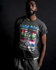 Rey Mysterio Serape Photo Black Tee