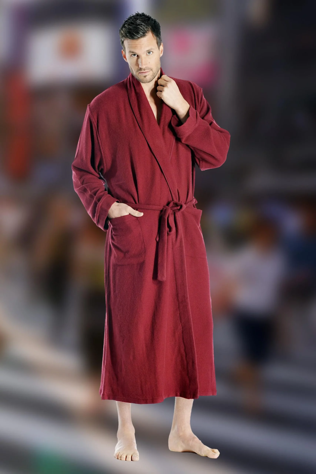 Pure Cashmere Full Length Robe for Men
