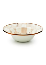 Check Enamel Breakfast Bowl