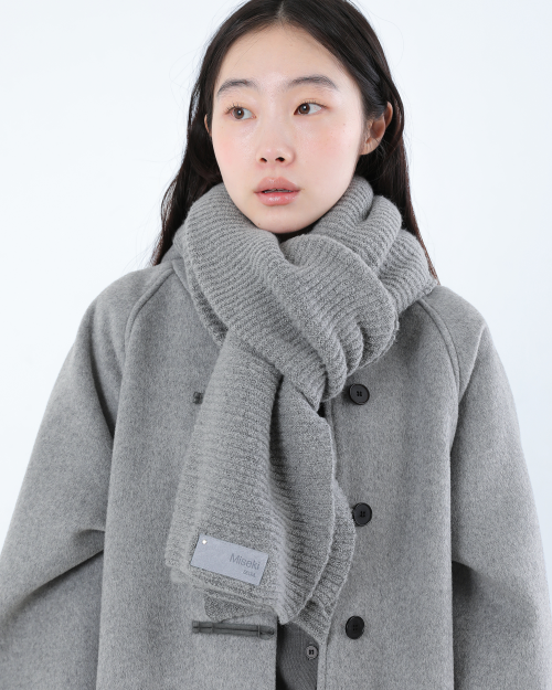 Hoodie long duffle Coat CHARCOAL