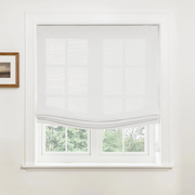 Custom Relaxed Roman Shades Cord Lift