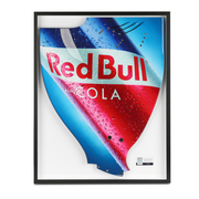 Red Bull Racing 2010 Grand Prix Used RB6 Righthand Rear Wing Endplate - Red Bull Cola Branding