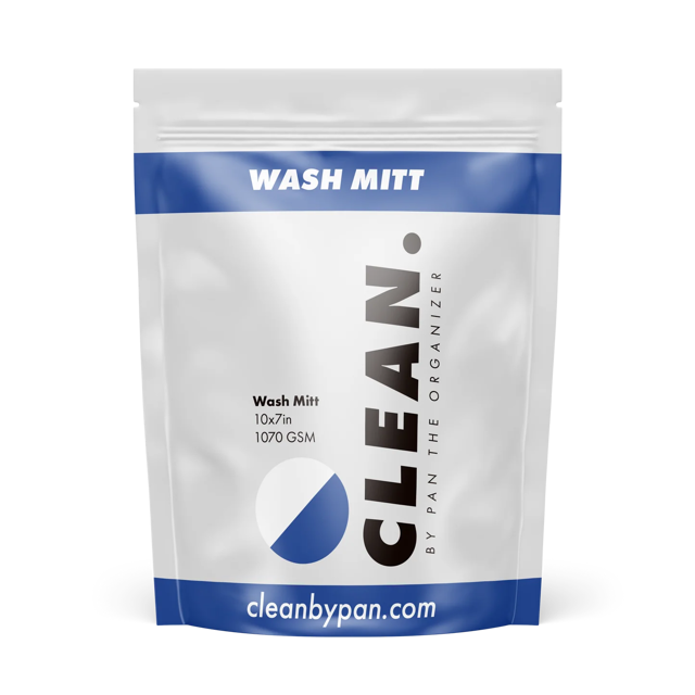 CLEAN. by Pan | Premium Microfiber Wash Mitt – Safe & Swirl-Free Hand Washing