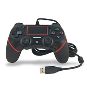 Wholesale Wired Vibration Game Controller Professional USB PS4 Gamepad for PS4 Black red From China