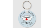 Nurse Cap Add Name Keychain