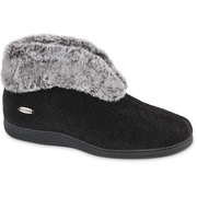 Women's Faux Fur Chinchilla Bootie Slipper