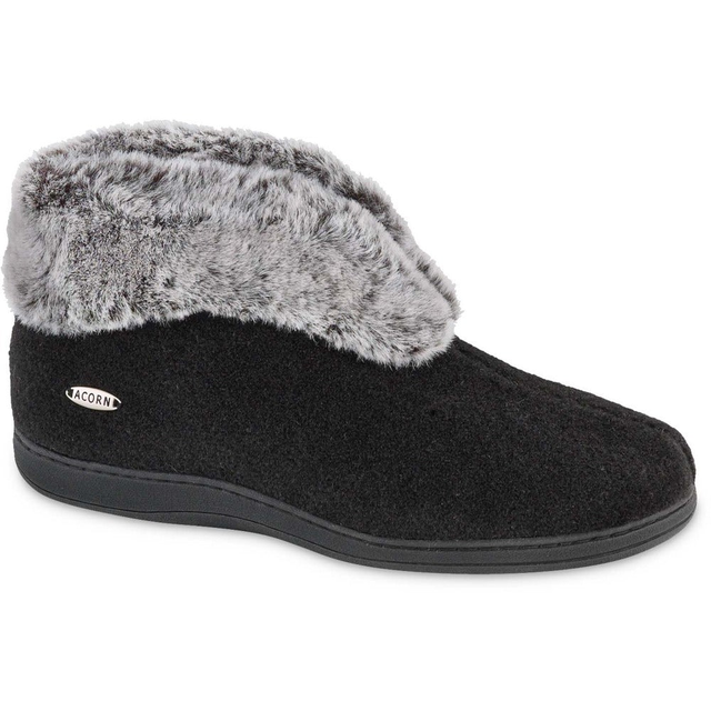 Women's Faux Fur Chinchilla Bootie Slipper