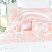 Coral Morning Glory Pillowcase Pair