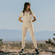 Cesi Slim ULTRAsoft Scrub Top - Sand