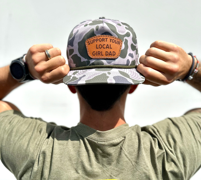 Support Your Local Girl Dad Camo Rope Hat Edition