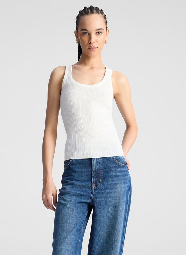 Iris Fine Cotton Knit Tank