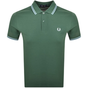 Fred Perry Twin Tipped Polo T Shirt Green