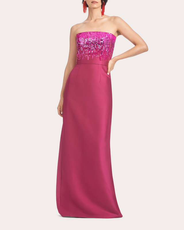 Phaedra Sequin-Embellished Stretch-Mikado Gown