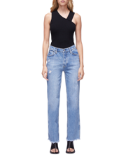 Women's RLXD Straight in Vintage Blue Frayed Hem