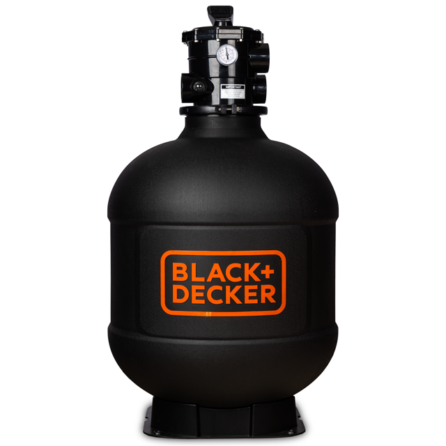 BLACK+DECKER Sand Filter Tank With 2" 6 Way Valve and Pedestal Base for Inground and Above Ground Pools)