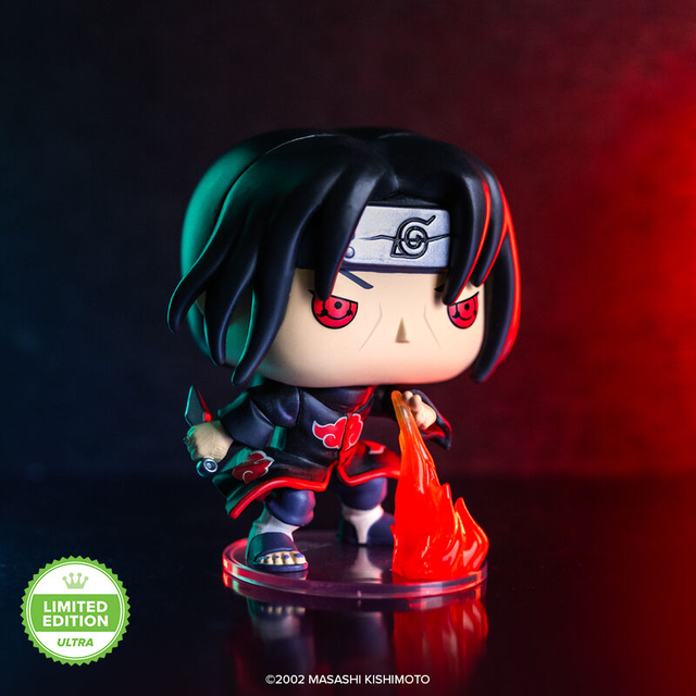 Pop! Itachi Uchiha (Fireball Jutsu) with Pop! Protector