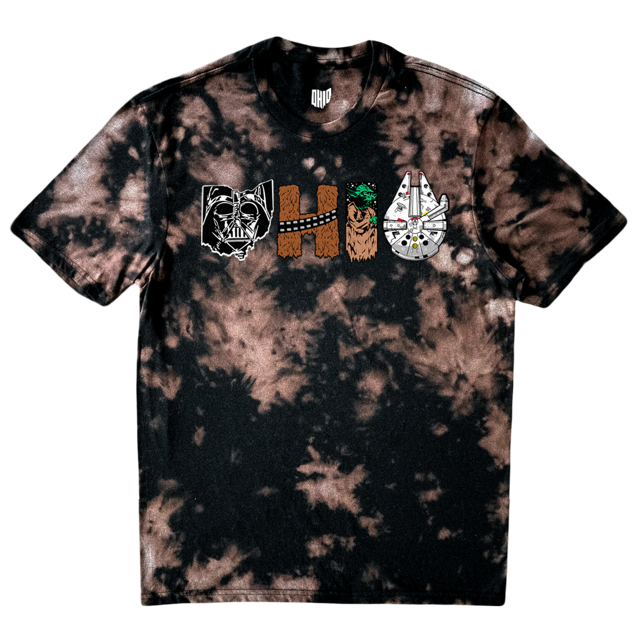 Vader T-shirt (Black Tie-dye)