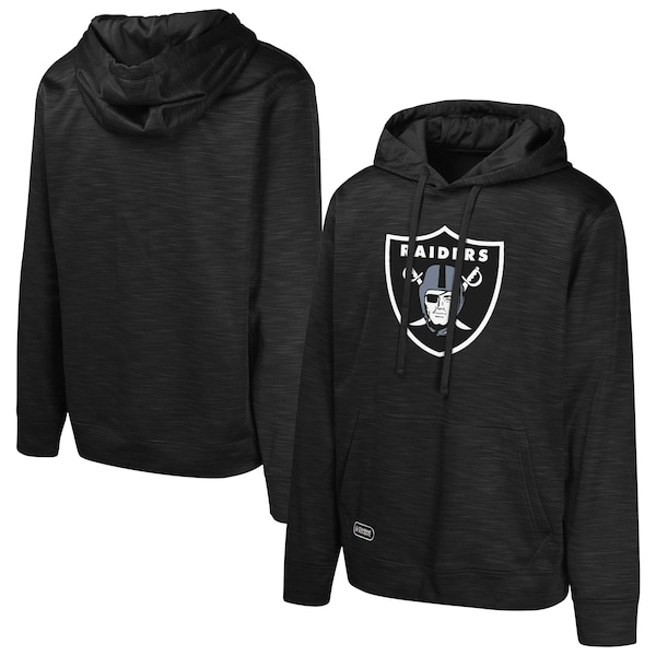 Las Vegas Raiders Streak Fleece Pullover Hoodie - Black