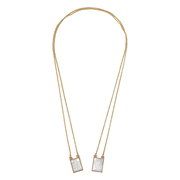 Pearlized Scapular Gold Necklace