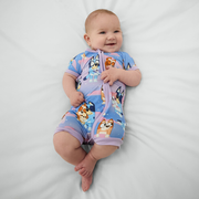 Bluey Purple Sleepytime Shorty Zippy