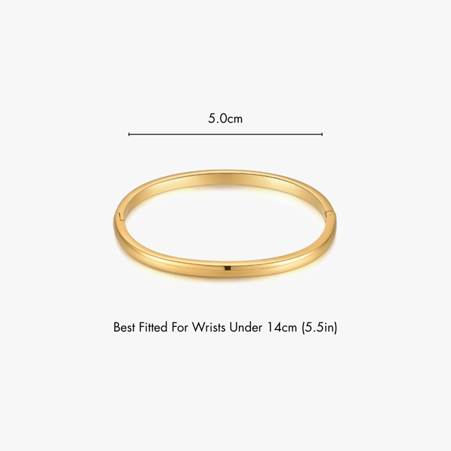 Simple Stacker Cuff Bangle Bracelet