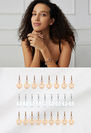 totwoo Letter Charm (Silver/Rose Gold/Black)