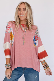 Britt Patchwork Top - Red