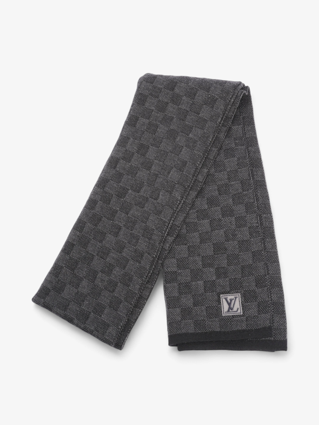 Louis Vuitton Damier Scarf Damier Graphite Wool