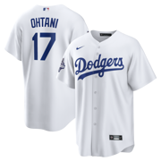 Men's Los Angeles Dodgers Shohei Ohtani Nike White 2025 World Series Champions Home Replica Jersey
