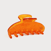 Orange Jelly Claw Clip