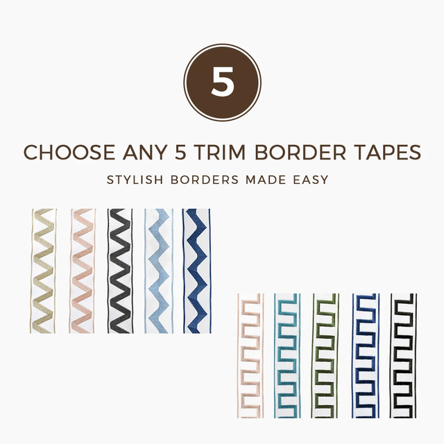 Choose Any 5 Trim Border Tapes for $8
