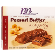 HealthSmart Protein Bars - Smooth Peanut Butter & Jelly, 7 Bars/Box
