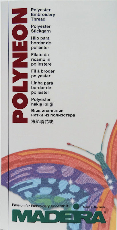 Madeira Polyneon Polyester Thread Color Card
