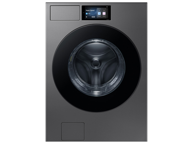 5.3 cu. ft. Bespoke AI Ultra Capacity Front Load Washer with AI Home and AI OptiWash+ in Dark Steel
