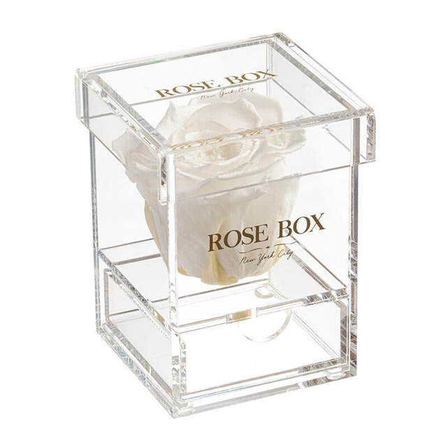 Custom Single Rose Jewelry Box