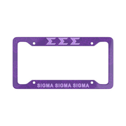 Sigma Sigma Sigma New License Plate Frames