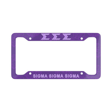 Sigma Sigma Sigma New License Plate Frames