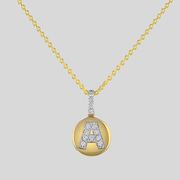 Diamond Initial Pendant without the 18K Gold Chain - 18K Gold | VS Clarity