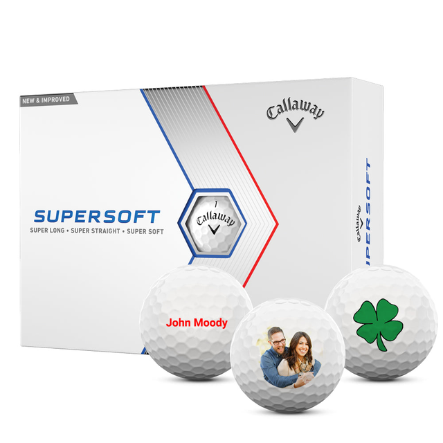 Custom Callaway Supersoft Golf Balls One Dozen