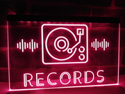 Music Records Illuminated LED Neon Sign