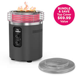 Ninja™ Fireside360™ Outdoor Propane Heater & Smokeless Fire Pit (Gray)