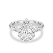 Signature Dewdrop Halo Ring