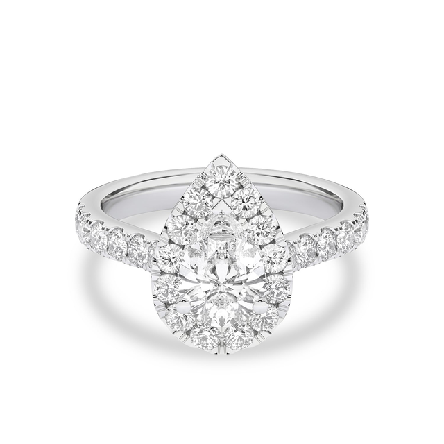 Signature Dewdrop Halo Ring