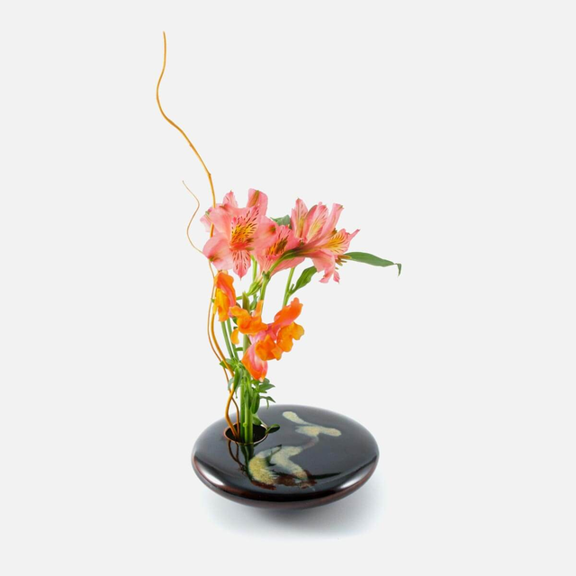 Round Ikebana Vase