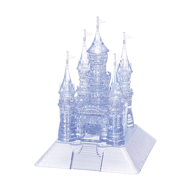 3D Crystal Puzzle - Grand Castle (Clear): 125 Pcs
