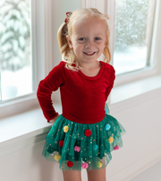 Farrah Velvet Leotard - Twinkle Tree (Pre-Order)