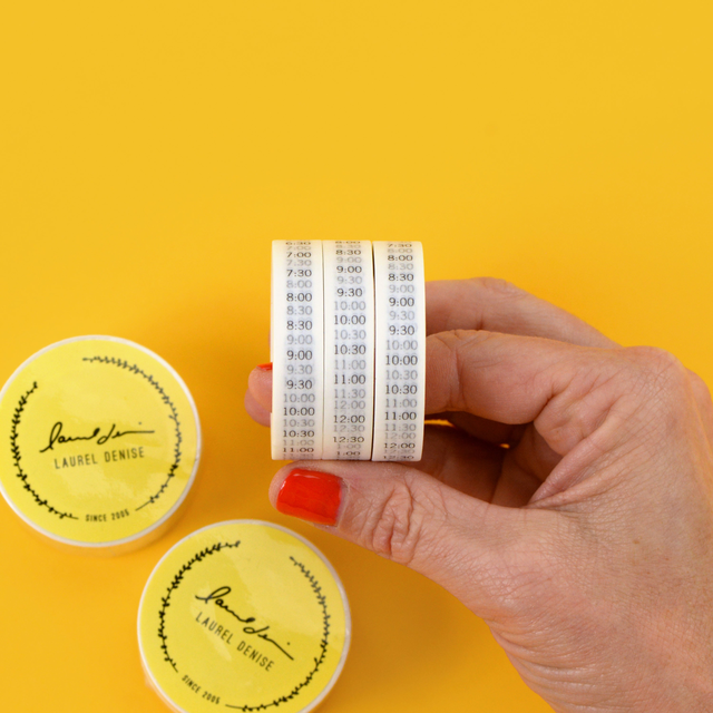 Half-Hour Time Washi Tape