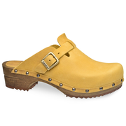 Kristel Women's Wood Clog in Mustard