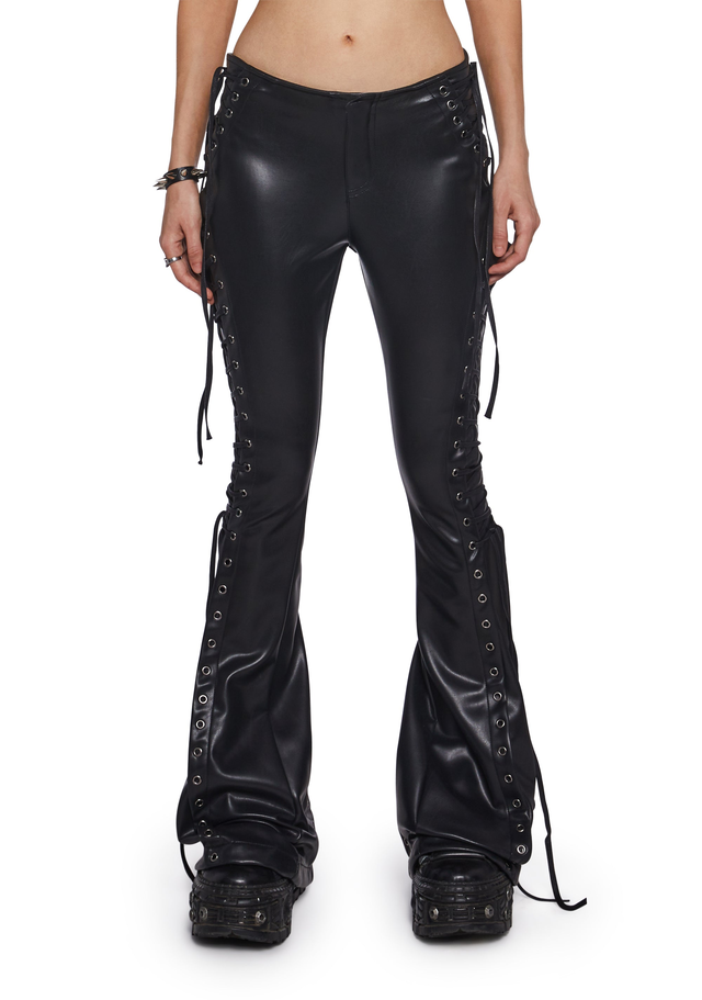 Ambient Lace-Up Flare Pants